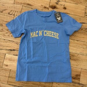 Life is Good Kids Mac and Cheese Blue T-Shirt